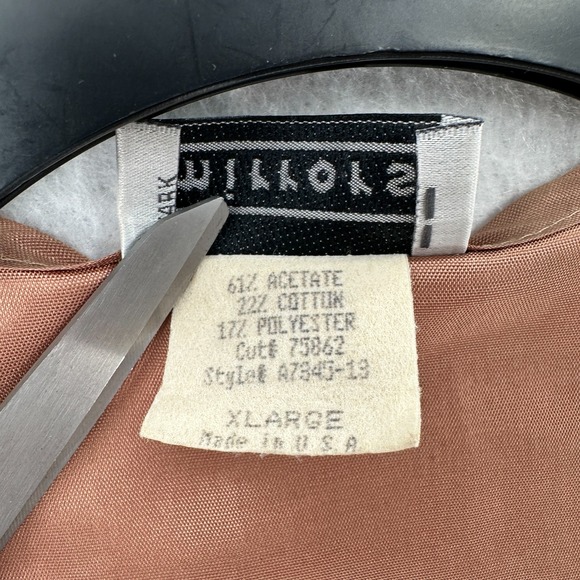 Vintage Mirrors 90s Cat Kitty Tapestry‎ Lined Vest Womens XL Teacher - Picture 5 of 6